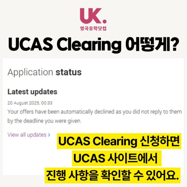 UCAS 클리어링 절차 안내: 영국 대학 추가 합격 기회 잡는 법