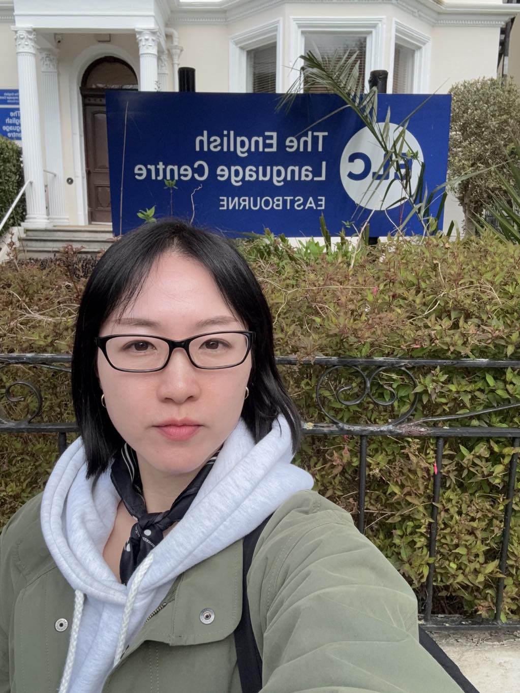 박수인 팀장이 올 3월 ELC 이스트본에서 직접 어학연수한 모습