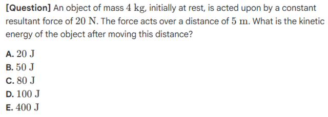 ESAT Physics 예시 문제
